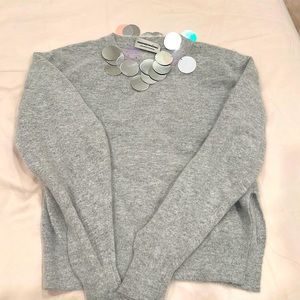 Sparkle grey knitwear jumper
